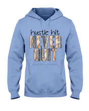 Load image into Gallery viewer, Baseball Hustle Hit Never Quit Gift For Lovers Hoodie