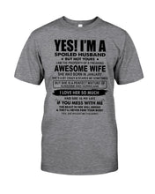 Load image into Gallery viewer, I'm A Spoiled Husband But Not Yours - Awesome Wife Who Was Born In January Guys Tee