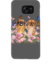Load image into Gallery viewer, Pekingese With Peonies Gift For Dog Lovers Phone case