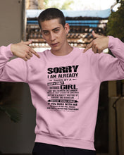 Load image into Gallery viewer, I'm Already Taken By December Sexy And Crazy Girl For Birthday Gift Sweatshirt