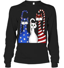 Load image into Gallery viewer, Cat Happy America Independence's Day Special Custom Design Unisex Long Sleeve