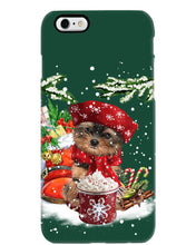 Load image into Gallery viewer, Yorkshire Terrier Loves Drinking Hot Latte Gift For Dog Lovers Phone case
