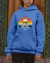 Load image into Gallery viewer, I Do What I Want Skull Sunflower Special Custom Design Hoodie