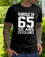 Load image into Gallery viewer, Fabrique En 66 55 Ans D’Excellence Custom Design Gift For Friends Guys Tee