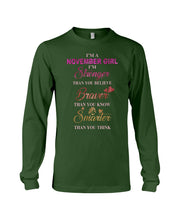 Load image into Gallery viewer, Birthday Gift For November Girl I'm Smarter Than You Think Unisex Long Sleeve