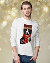 Load image into Gallery viewer, Santa Border Collie In Stock Gift For Dog Lovers Unisex Long Sleeve