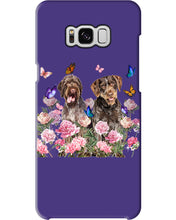 Load image into Gallery viewer, German Wirehaired Pointer With Peonies Gift For Dog Lovers Phone case