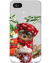 Load image into Gallery viewer, Yorkshire Terrier Loves Drinking Hot Latte Gift For Dog Lovers Phone case