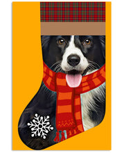Load image into Gallery viewer, Santa Border Collie In Stock Gift For Dog Lovers Vertical Poster