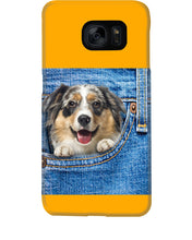 Load image into Gallery viewer, Australian Shepherd In Denim Pocket Gift For Dog Lovers Phone case