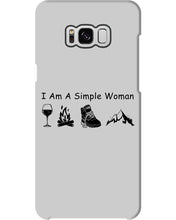 Load image into Gallery viewer, Simple Woman Loves Wine Camping Shoes And Climbing Phone case