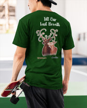 Load image into Gallery viewer, Custom Name Deers Gift For Boyfriend Till Our Last Breath Guys Tee