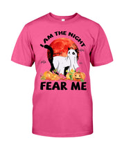 Load image into Gallery viewer, I Am The Night Fear Me Ghost Cat Gift For Cat Lovers Guys Tee
