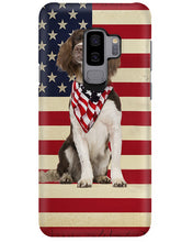 Load image into Gallery viewer, Lovely Phone Case With US Flag Gift For Spaniel Lovers Phone case