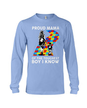 Load image into Gallery viewer, Proud Mama Of The Touchest Boy I Know Autism's Day Gift Unisex Long Sleeve