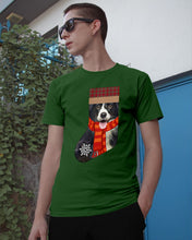 Load image into Gallery viewer, Santa Border Collie In Stock Gift For Dog Lovers Guys Tee