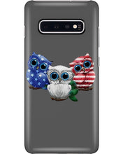 Load image into Gallery viewer, Lovely Phone Case Three Owl With US Flag Gift For Owl Lovers Phone case