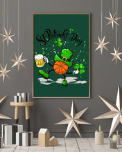 Load image into Gallery viewer, Basketball Saint Patrick's Day Gift For Basketball Lovers Vertical Poster
