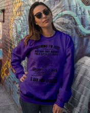 Load image into Gallery viewer, A Spoiled Wife Of An October Grumpy Old Man Birthday Meaningful Gift Sweatshirt