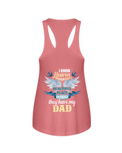 Load image into Gallery viewer, Heaven Is Beautiful Place Because They Have My Dad Trending Ladies Flowy Tank