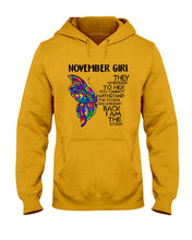 Load image into Gallery viewer, Birthday Gift For November Girl They Whispered To Her You Cannot Withstand The Storm Hoodie