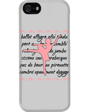 Load image into Gallery viewer, Ballet Words Pink Pattern Gift For Ballet Dancer Phone case