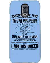 Load image into Gallery viewer, A Spoiled Wife Of An October Grumpy Old Man Birthday Meaningful Gift Phone case