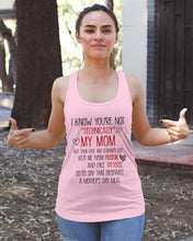 Load image into Gallery viewer, I Know You're Not Technically My Mom But Your Love Keep Me From Prison Ladies Flowy Tank