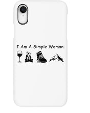 Load image into Gallery viewer, Simple Woman Loves Wine Camping Shoes And Climbing Phone case