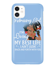 Load image into Gallery viewer, Betty Boop February Girl Living My Best Life Birthday Meaningful Gift Phone case