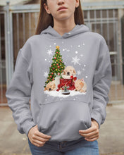 Load image into Gallery viewer, Funny Golden Retrievers Sleep In Red Boots Gift For Dog Lovers Hoodie