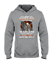 Load image into Gallery viewer, October Grumpy Old Man Will Shoot You For Birthday Gift Hoodie
