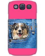 Load image into Gallery viewer, Australian Shepherd In Denim Pocket Gift For Dog Lovers Phone case