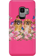 Load image into Gallery viewer, Pekingese With Peonies Gift For Dog Lovers Phone case