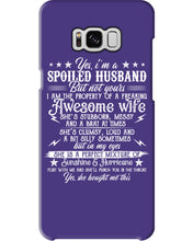 Load image into Gallery viewer, Shes Stubborn Messy And A Brat At Times Black Gift For Husband Phone case
