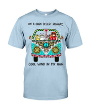 Load image into Gallery viewer, Cats Lovers Gifts - On A Dark Desert Highway Cool Wind In My Hair Guys Tee