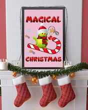 Load image into Gallery viewer, Tennis Players Magical Christmas Snowman Gift For Women Vertical Poster