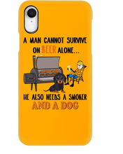 Load image into Gallery viewer, A Man Loves Beer And Dachshund Gift For Dog Lovers Phone case
