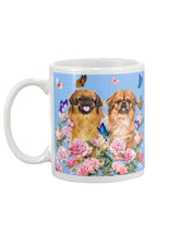 Load image into Gallery viewer, Pekingese With Peonies Gift For Dog Lovers Mug