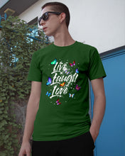 Load image into Gallery viewer, Butterfly Live Laugh Love Gift For Lover Guys Tee