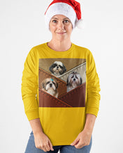Load image into Gallery viewer, Three Cute Shih Tzu In Bag Gift For Dog Lovers Unisex Long Sleeve