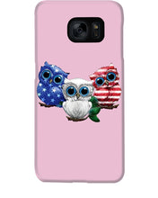 Load image into Gallery viewer, Lovely Phone Case Three Owl With US Flag Gift For Owl Lovers Phone case