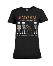 Load image into Gallery viewer, Autism It's A Different Ability Gift For Autism People Ladies Tee
