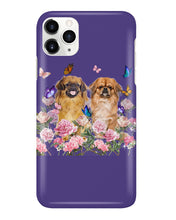 Load image into Gallery viewer, Pekingese With Peonies Gift For Dog Lovers Phone case