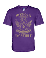 Load image into Gallery viewer, Hecho En 64 56 Anos Siendo Increible Special Custom Design Guys V-Neck