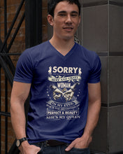 Load image into Gallery viewer, I'm Already Taken By A Sexy Crazy Woman Custom Design Guys V-Neck