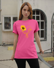 Load image into Gallery viewer, Black Phone Case Sunflower Faith Gift For Christians Guys Tee