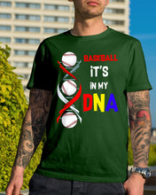 Load image into Gallery viewer, Baseball Be My DNA Gift For Sport Lovers Guys Tee