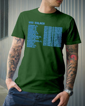 Load image into Gallery viewer, Pinpoint The Location In The Space Blue Guys Tee
