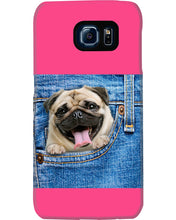 Load image into Gallery viewer, baby Pug In Denim Pocket Gift For Dog Lovers Phone case